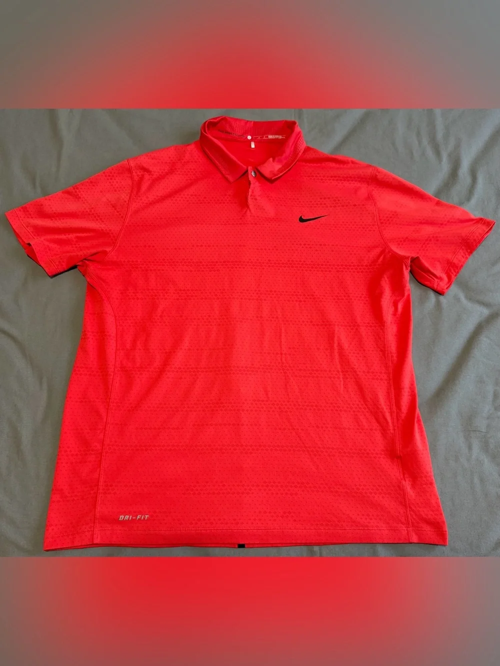 Nike Tiger Woods Collection Polo Shirt Dri Fit Snap Performance Men’s Large