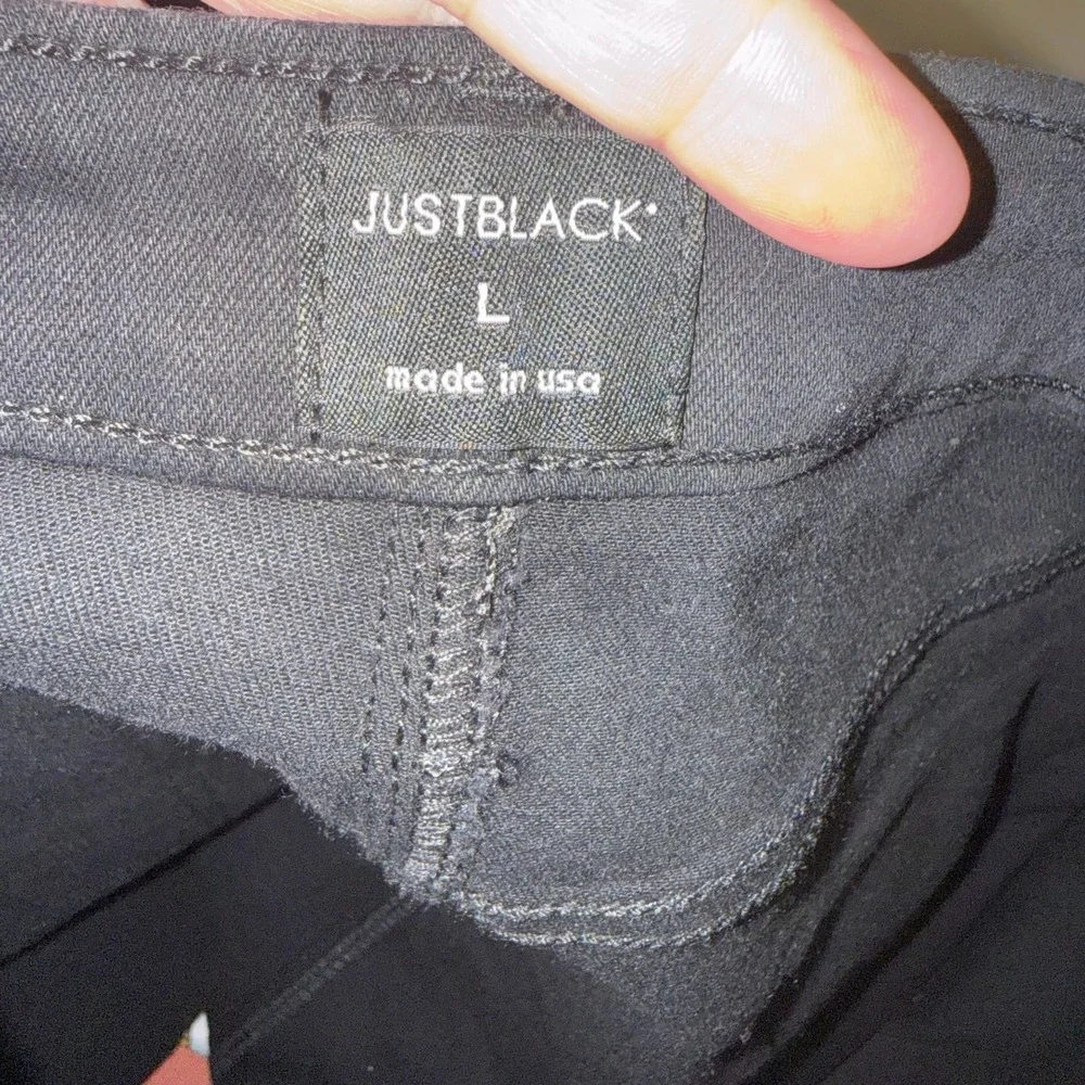Just Black Denim Women‎ Coated Black Mini Skirt CD211K High Rise Size L NEW
