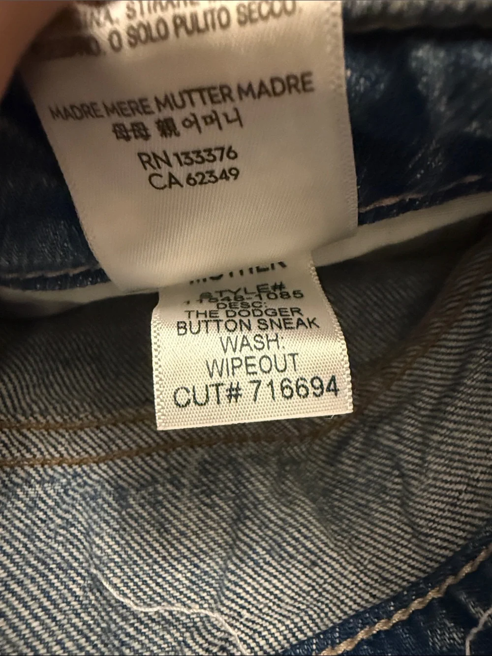 MOTHER preowned great
