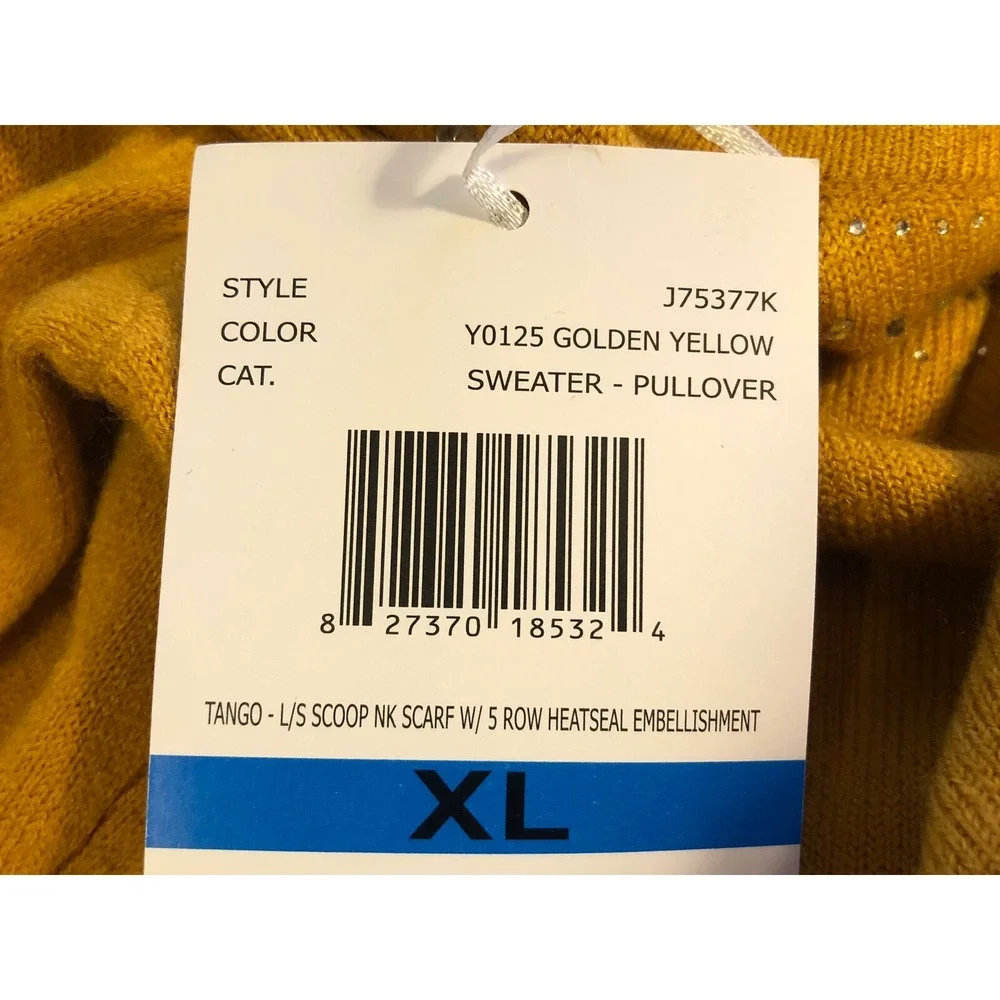 Carolyn Taylor SWEATER NEW Women's - XL - Pullover - Golden Yellow - SOFT