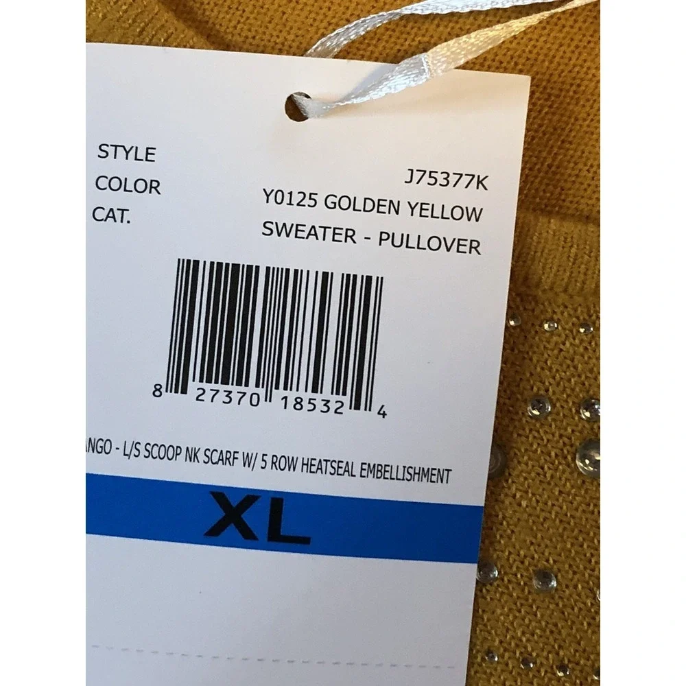 Carolyn Taylor SWEATER NEW Women's - XL - Pullover - Golden Yellow - SOFT