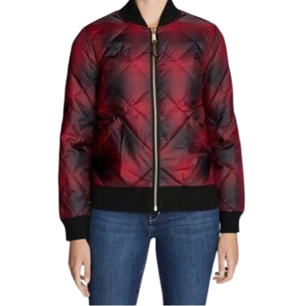Eddie Bauer Plaid Down 1936‎ Original Skyliner Bomber Jacket Size M