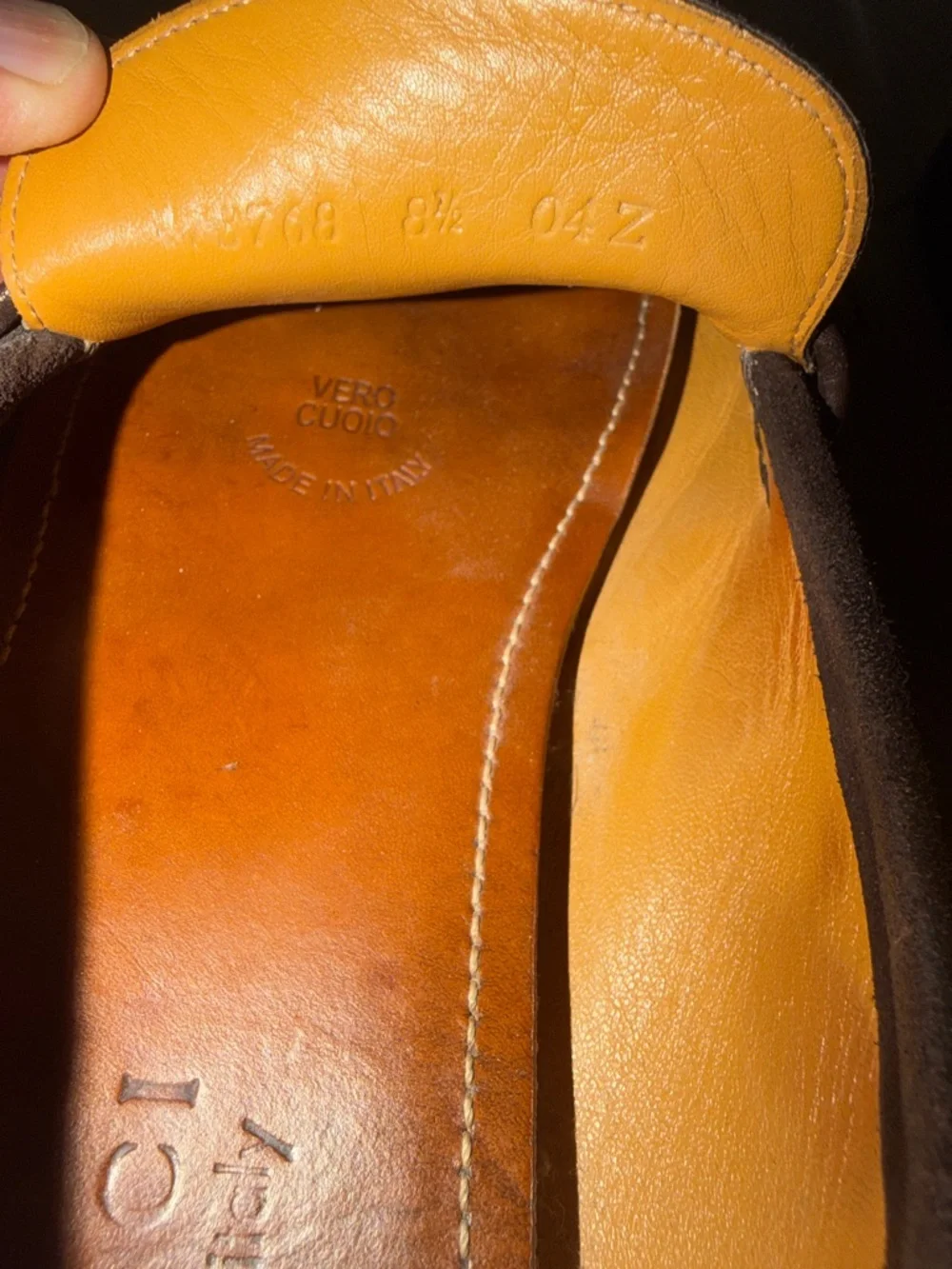 Gucci men suede