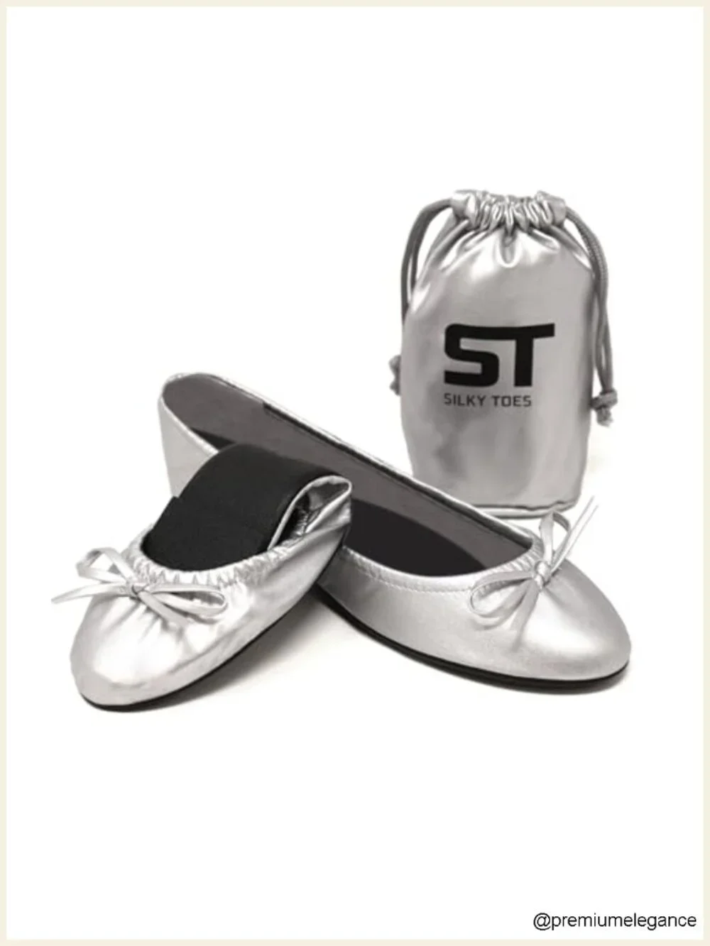 Foldable Flats for Women, Comfortable Ballet Shoes for Weddings & Travel
