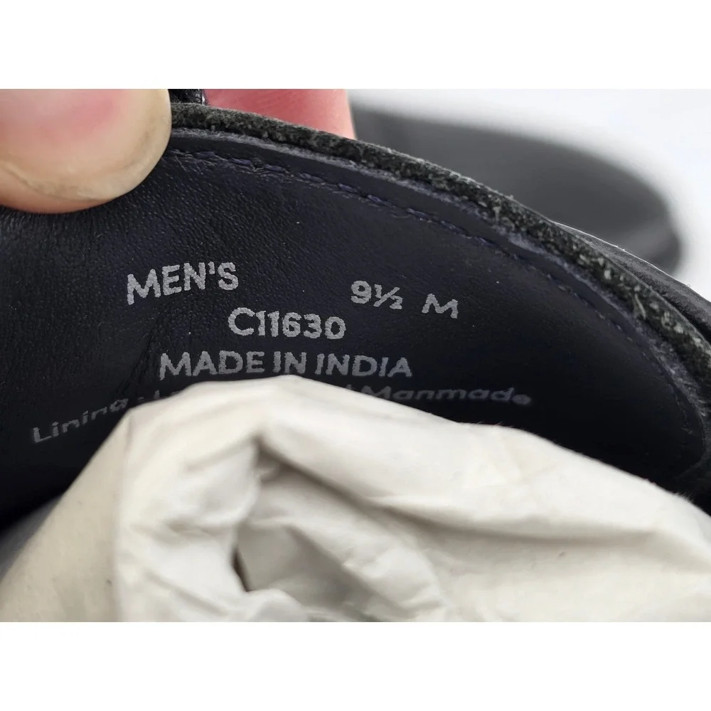 Cole Haan Williams Cap Toe Oxford Shoes Mens 9.5 Black Leather C11630 -Good