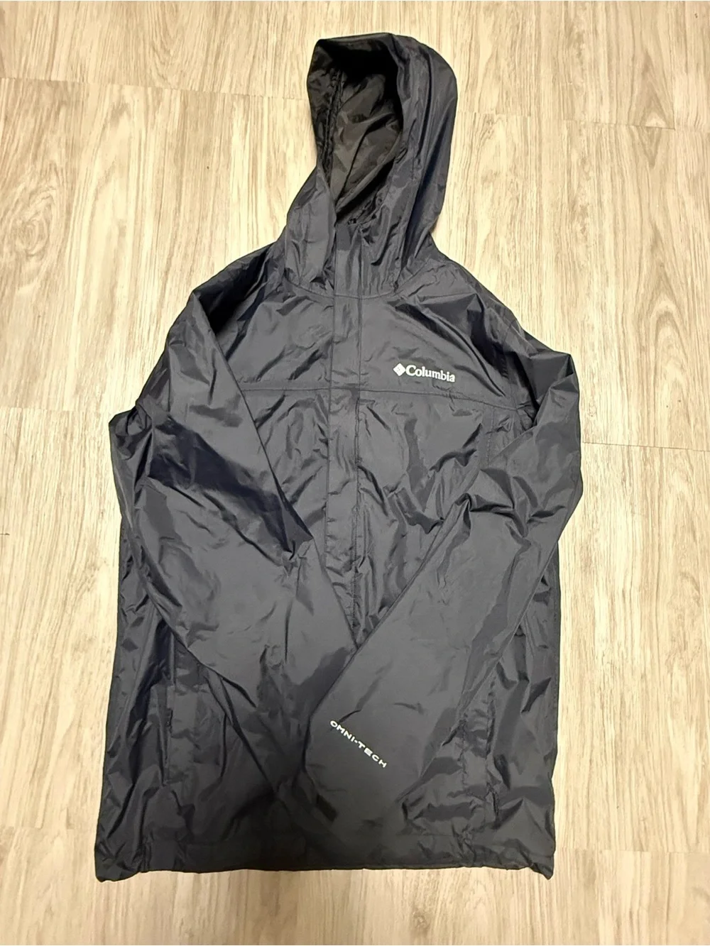 Columbia Men's Dark Navy Hooded Windbreaker Jacket