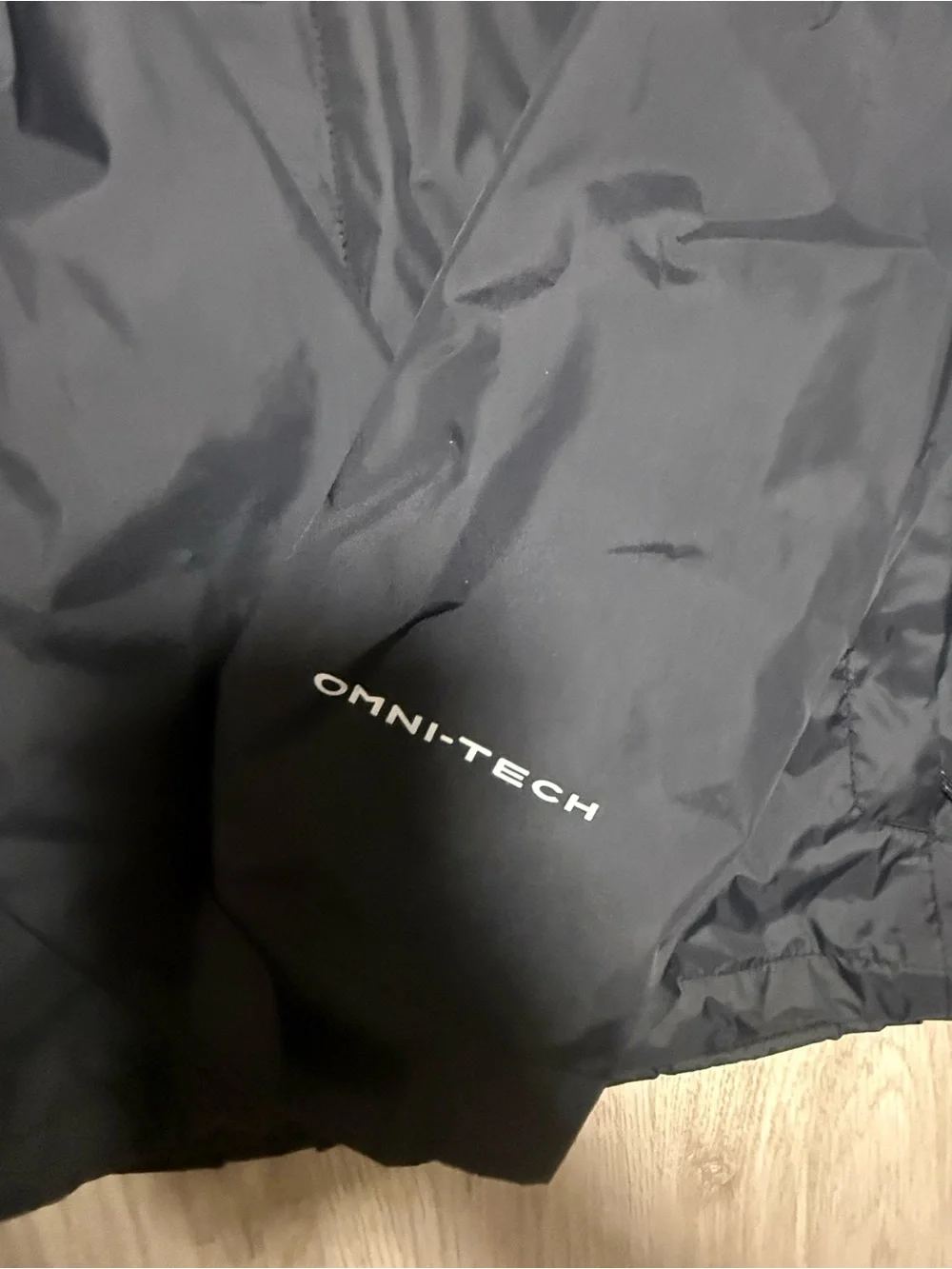 Columbia Men's Dark Navy Hooded Windbreaker Jacket