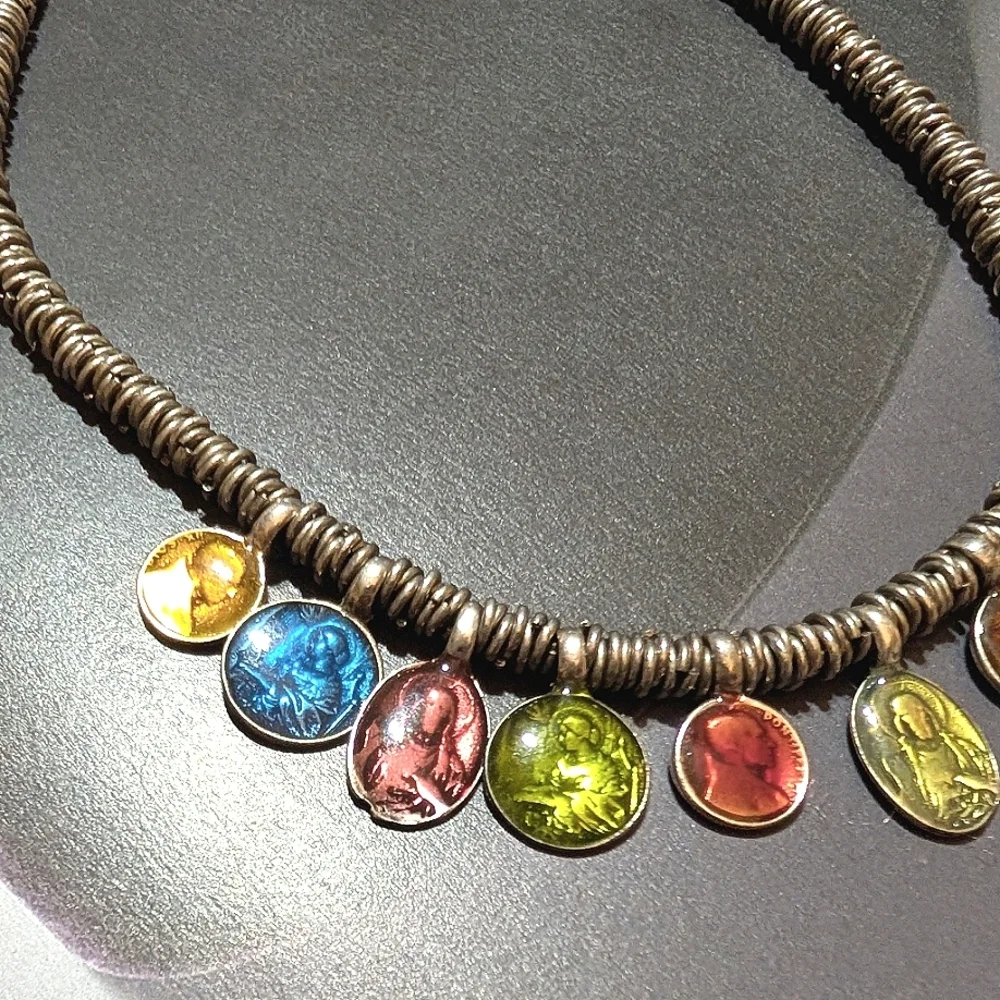 Uno de 50 Medallion Coin Reversible RETIRED Necklace