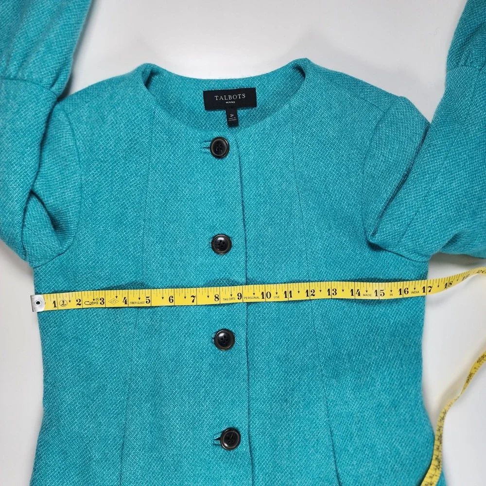 Talbots Petites Women's Wool Blend Jacket Size 2P Minimalist Career‎