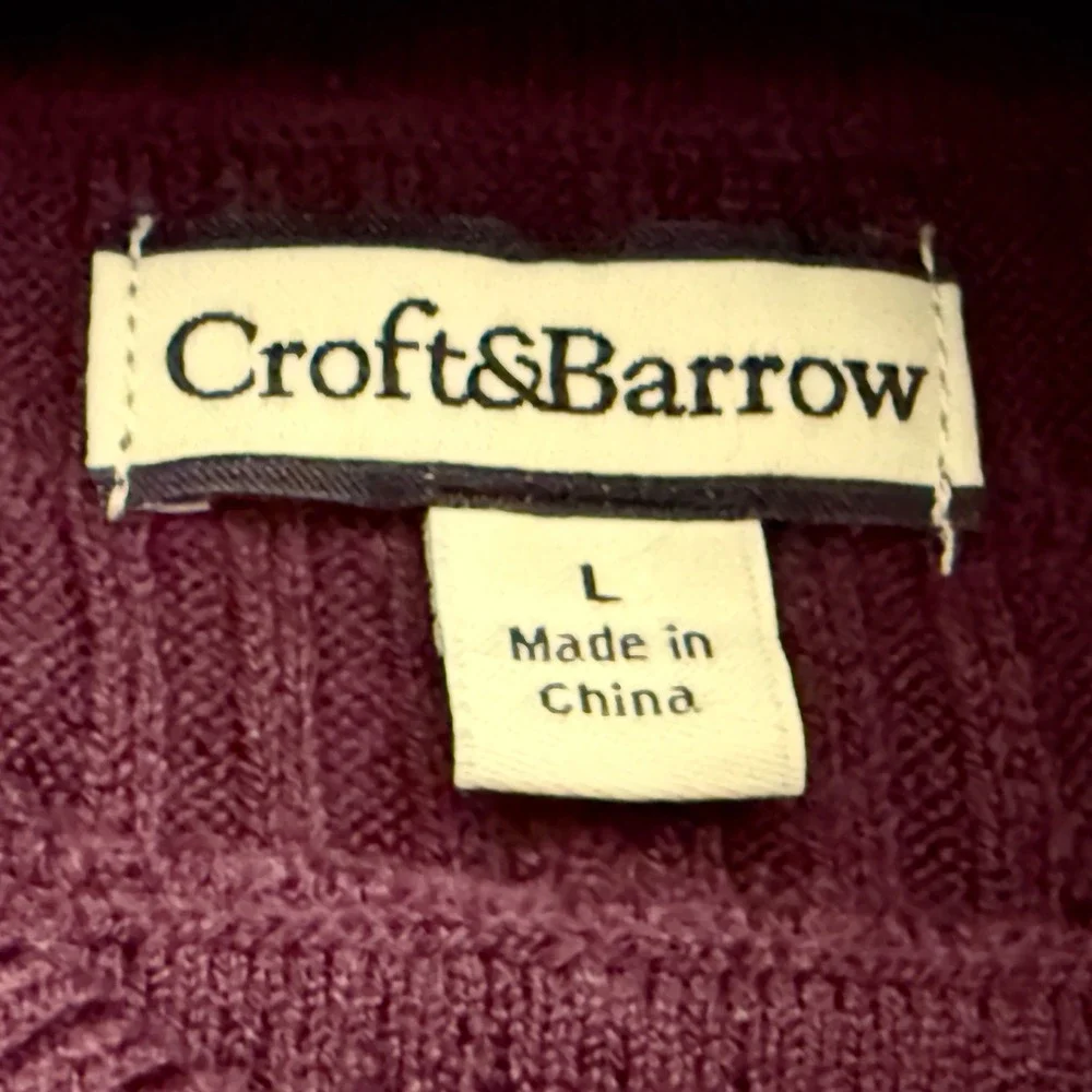 Lot of 3 Diff Used Turtle Neck Sweaters All Sz Large:  INC, Apt 9, Croft &Barrow