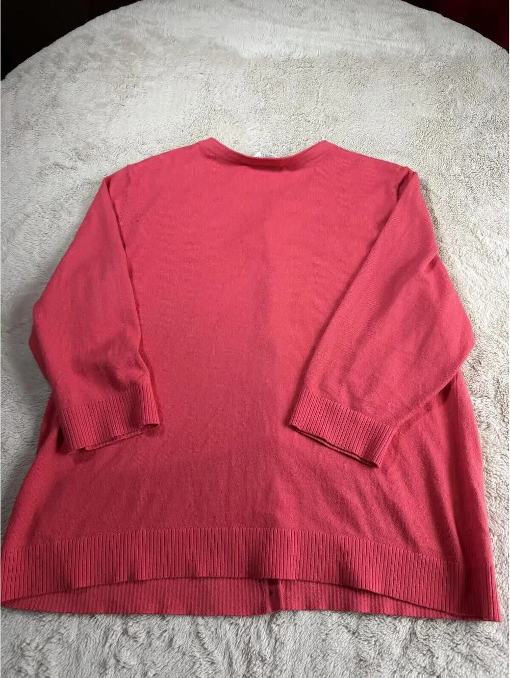 Christopher &‎ Banks Pink Button-Up Cardigan Sweater PXL