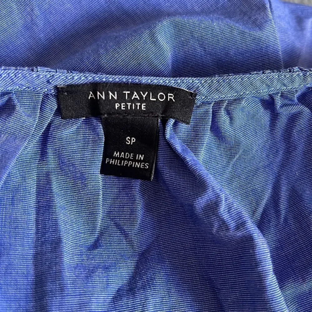Ann Taylor Petites Cotton Blouse Top