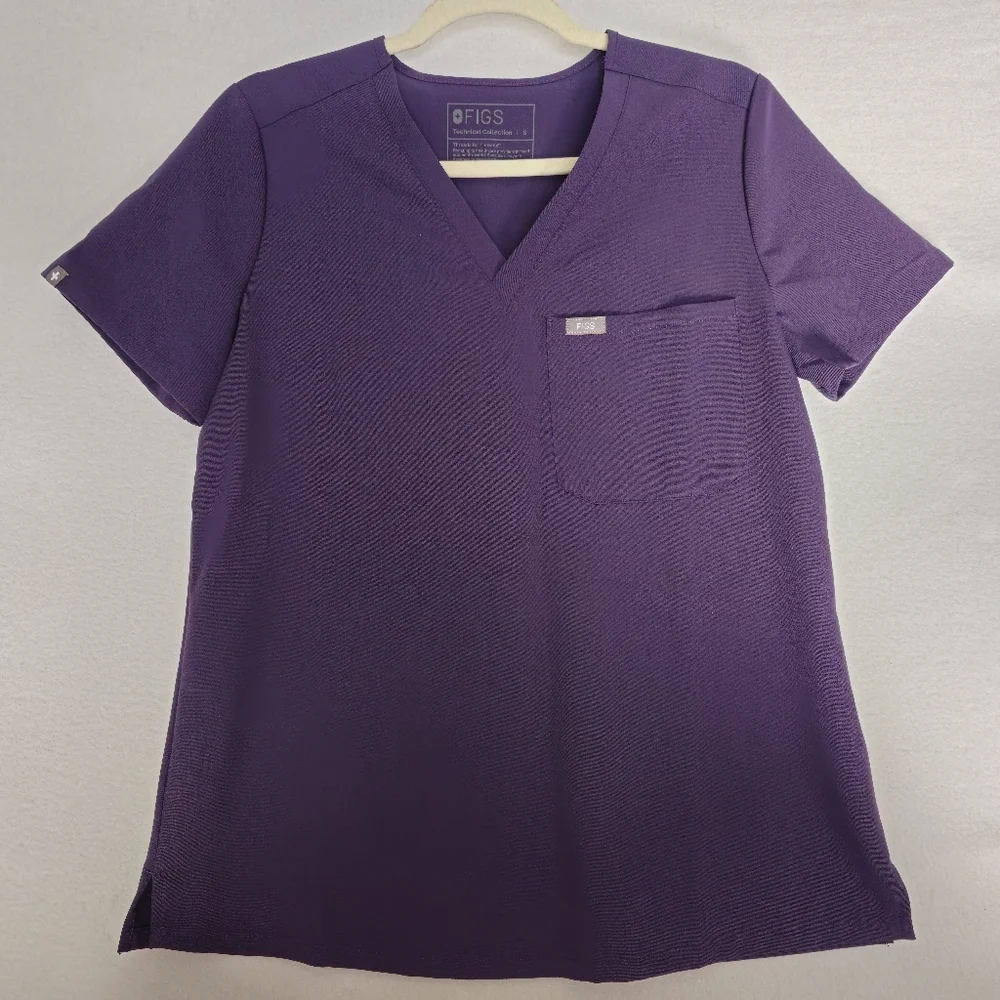Figs NWT Catarina scrub top Ultraviolet/Dark purple size‎ S Petite