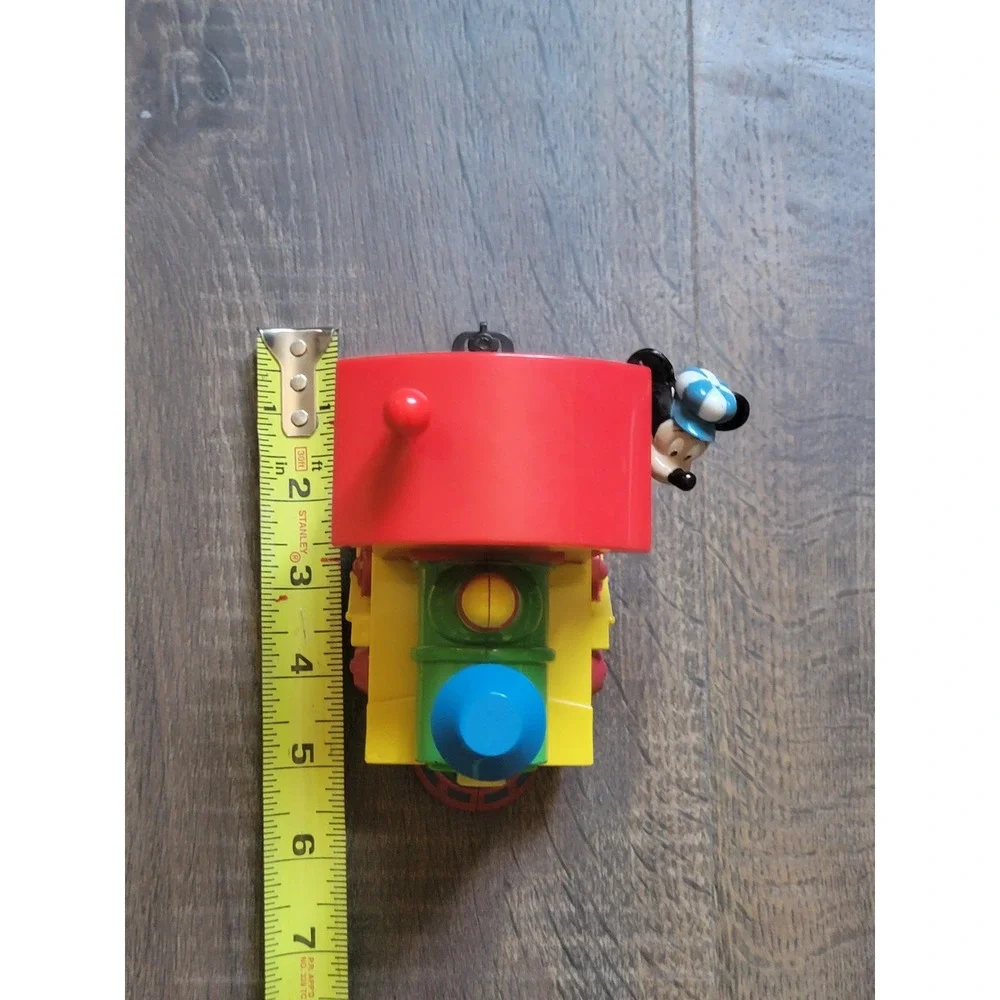 Vintage Mickey Mouse Train Engine Toy Red Yellow Green‎ Blue Disney