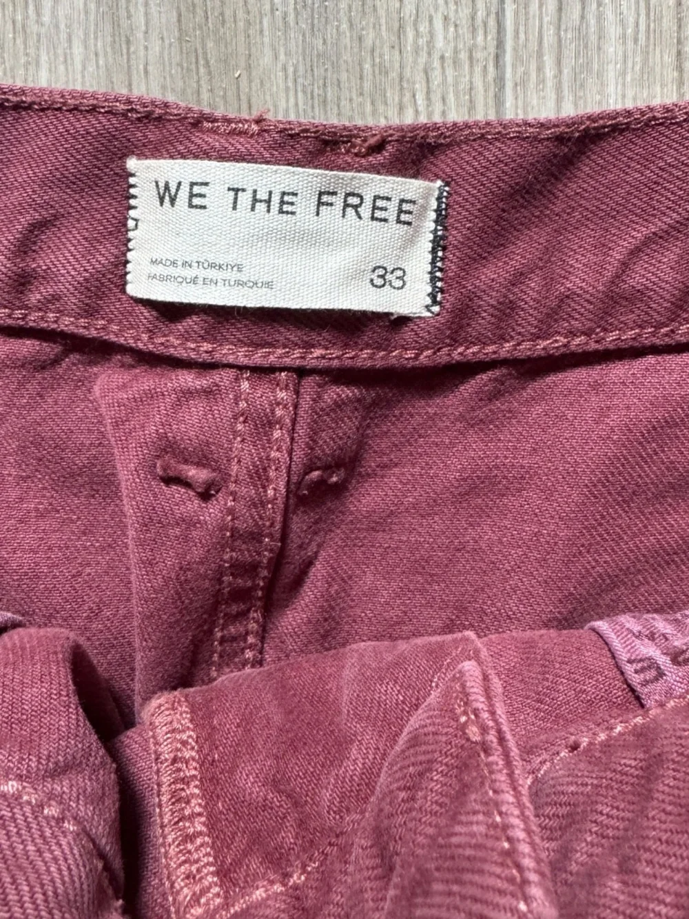 NWT Free People We The Free Bodie Arc Jeans, Size 33 Short/US 16