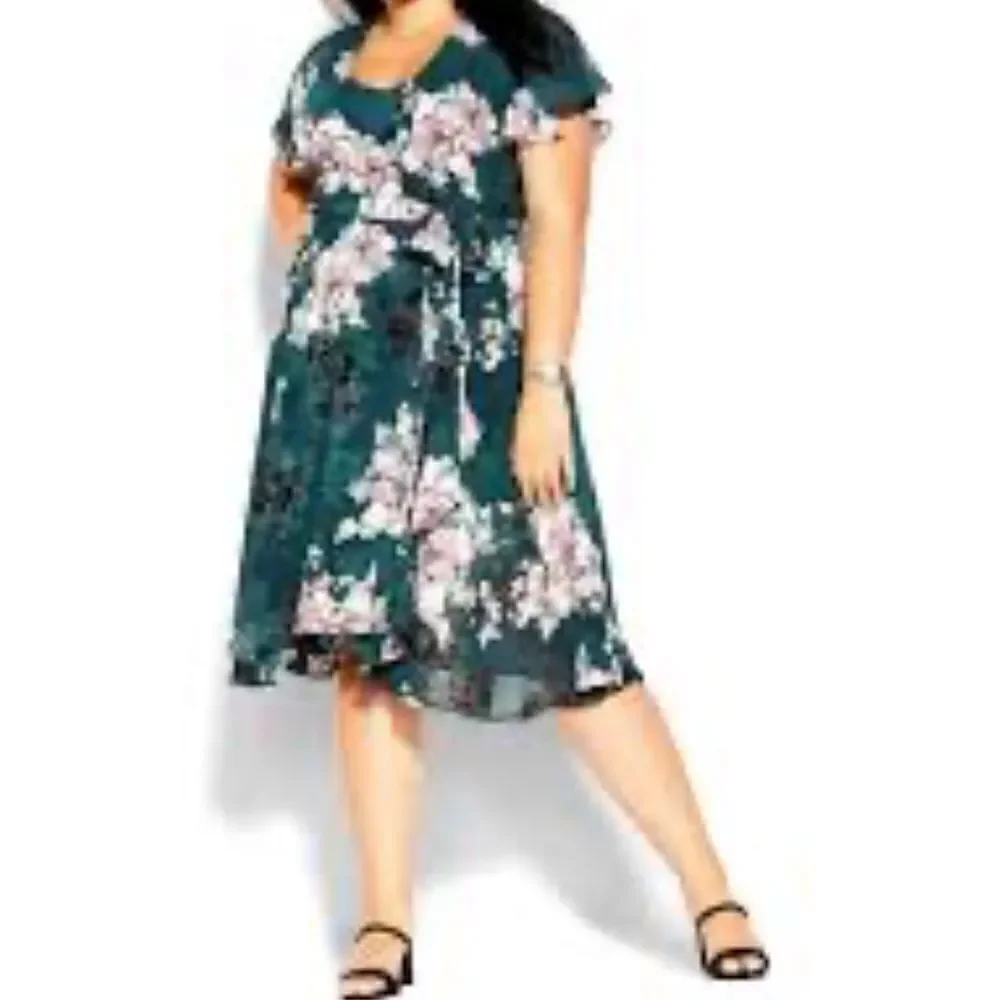 City Chic foral dress size XXL/24