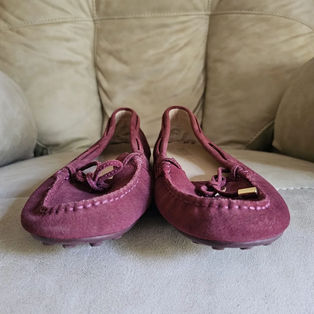 Michael Kors‎ suede burgundy moccasins/loafers size 11