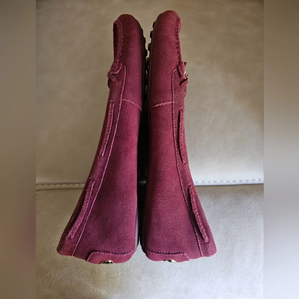 Michael Kors‎ suede burgundy moccasins/loafers size 11
