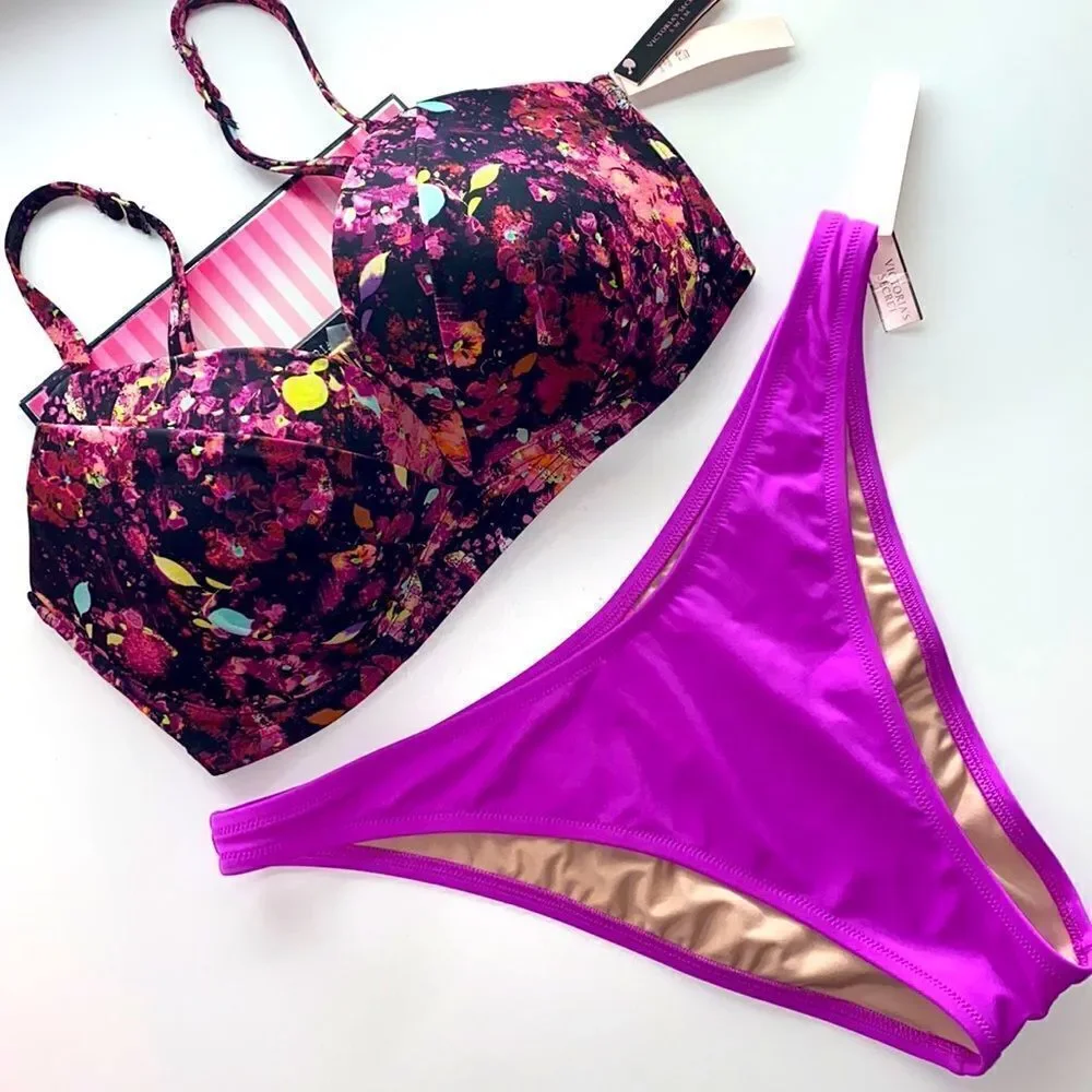 36DD/XLarge ViCTORIA SECRET SWIMSUIT 2 PC bikini New