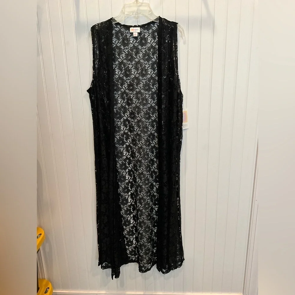 LuLaRoe black duster lace