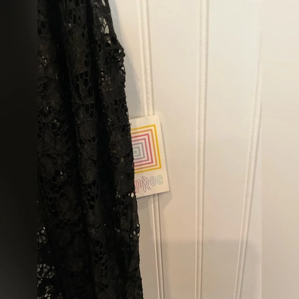 LuLaRoe lace black duster