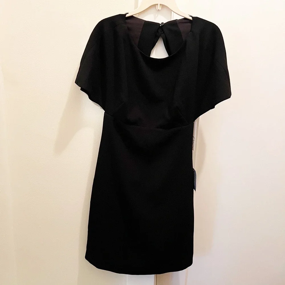 NWT Eliza J Black Dress Size 2 Bow Back Detail‎ Classic Special Event