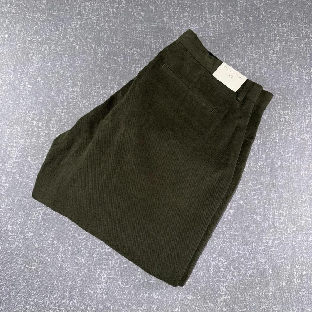 Banana Republic Chino Pants Mens 35x34 Green Cotton Straight Leg 5-Pocket Casual