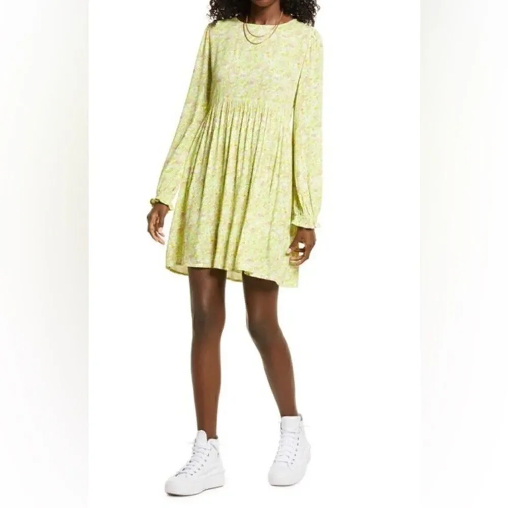 BP Print Long Sleeve Dress