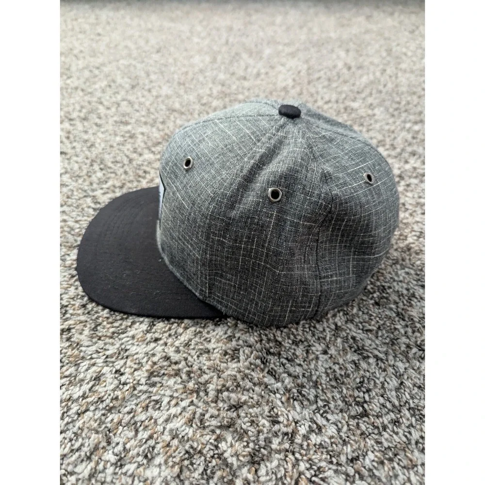 California Republic Gray/Black Snapback Hat Bear Logo Patch Adjustable Cap‎