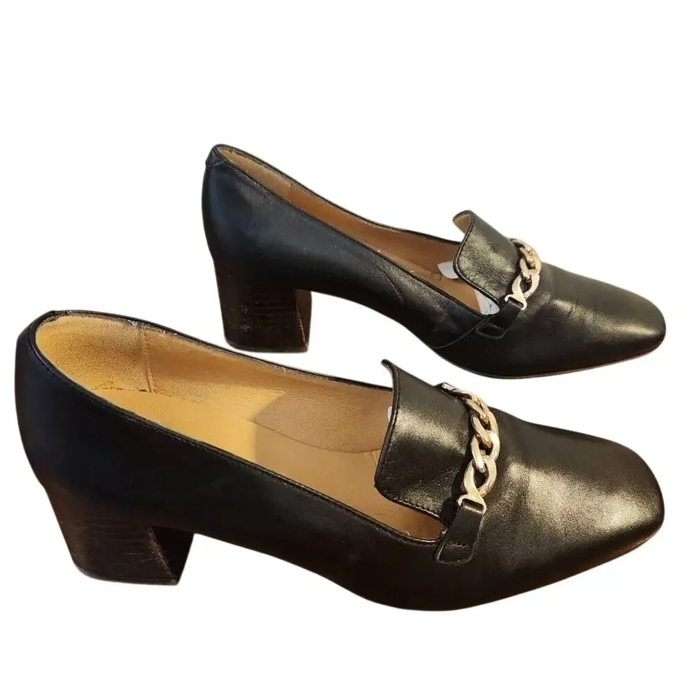 Anthropologie black leather
