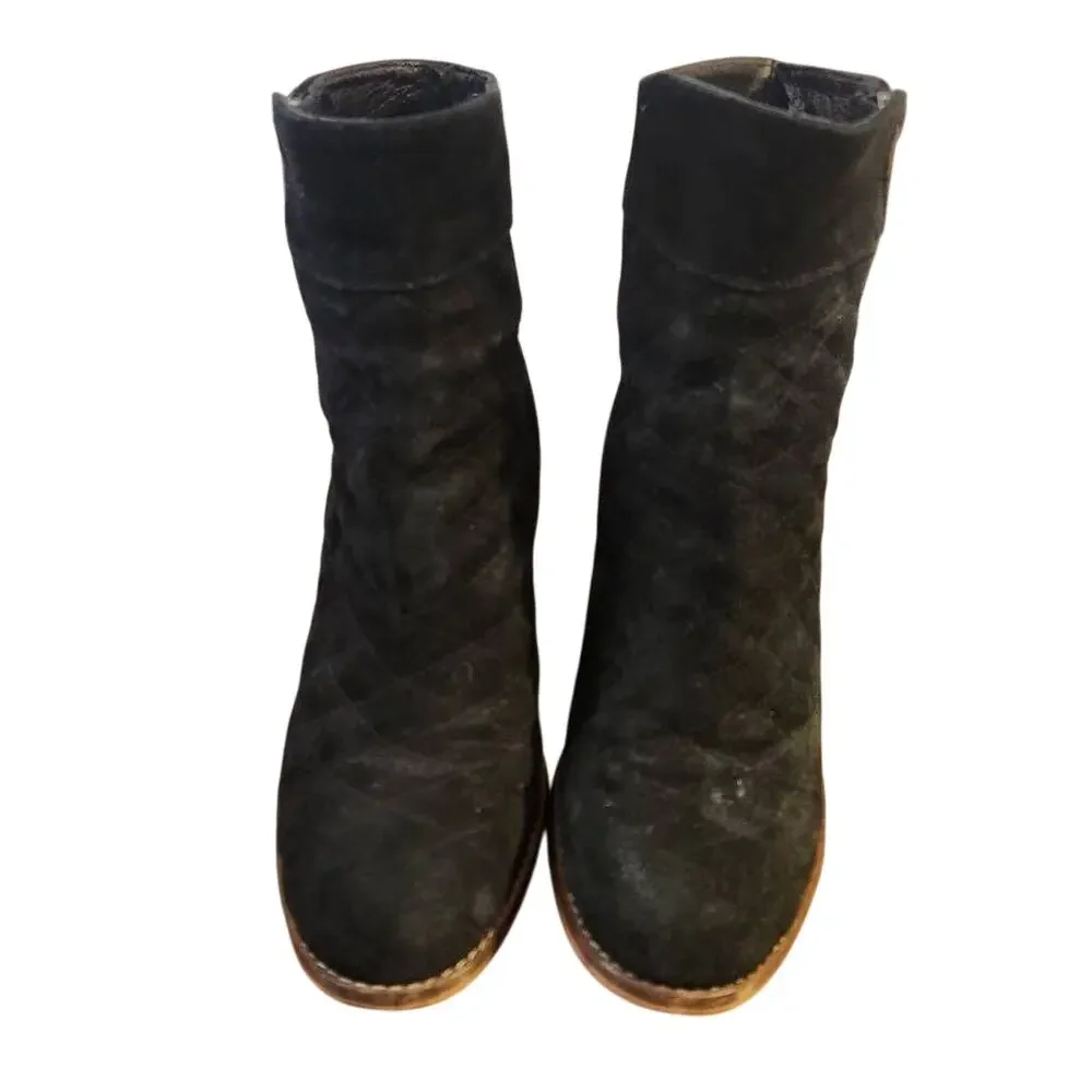 House of Harlow 1960 Spain Suede Leather Booties Size 8.5