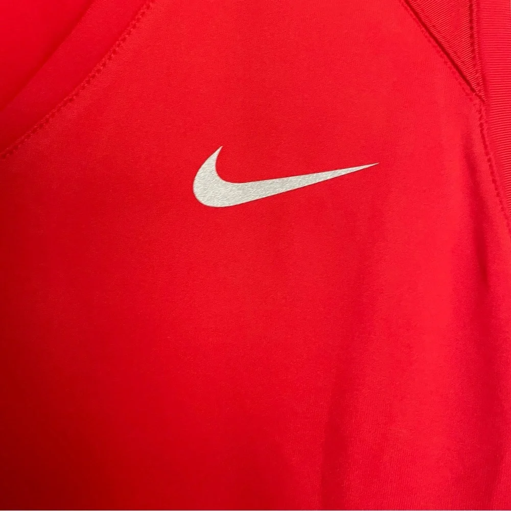 Nike Golf Dri Fit V-Neck Orange Tank Shirt - Size M