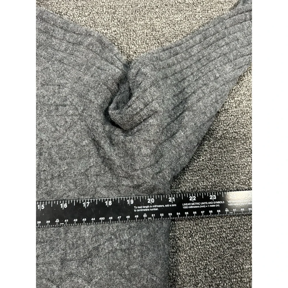 AllSaints‎ Cable Knit Cropped Wool Alpaca Sweater Gray Women's Medium Preppy
