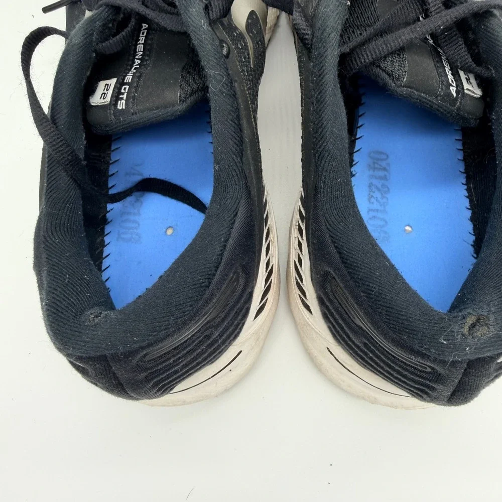 Brooks Adrenaline GTS 22 Running Shoes Men 10.5‎ Wide Black Silver 1103662E043