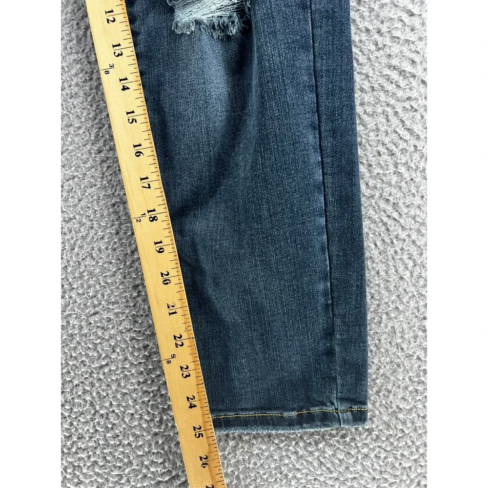 Judy Blue Distressed Dark Wash Mid Rise Slim Fit Jeans | Women's‎ Size 9/29