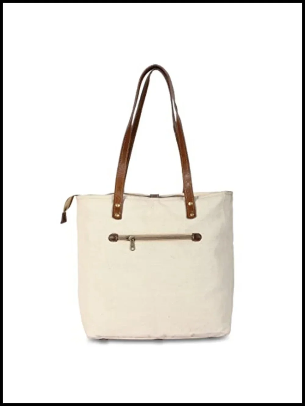 Upcycled Canvas and Leather Shoulder Bag Tote Hobo Boho Handbag