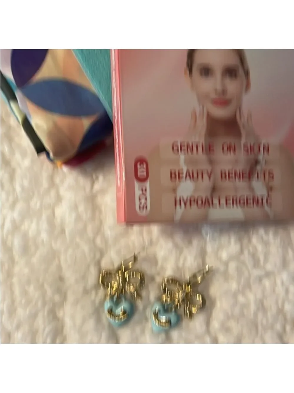 Juicy Couture pretty feminine earrings beautiful color