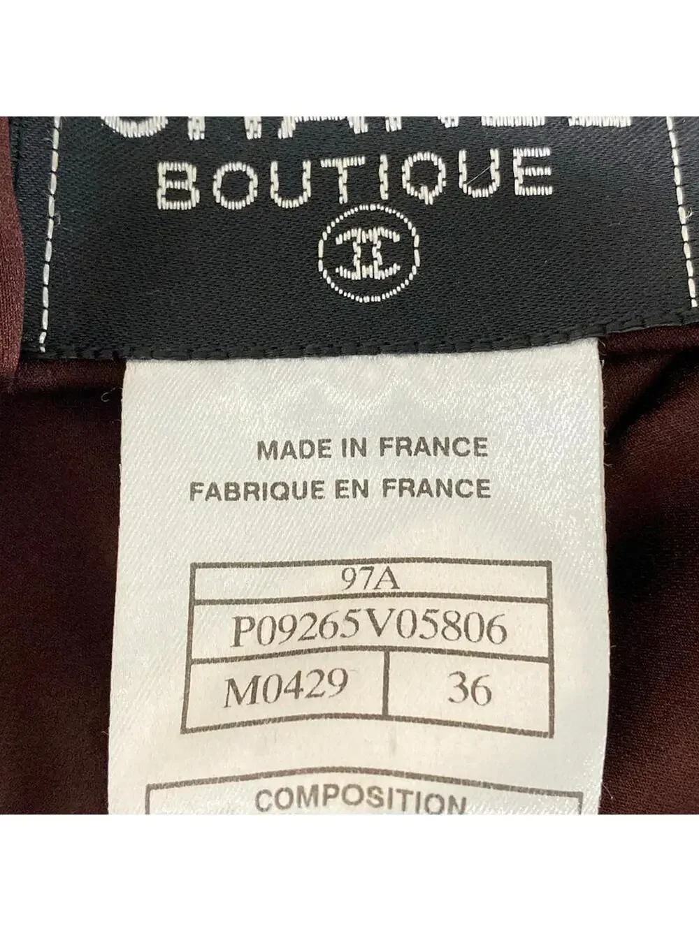 Chanel Bordeaux Beige [Outer Fabric] #278590C73B