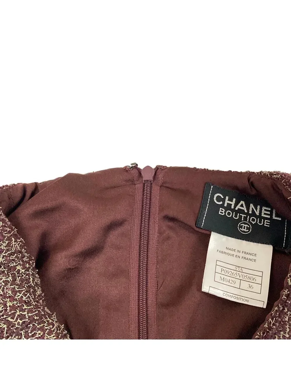 Chanel Bordeaux Beige [Outer Fabric] #278590C73B