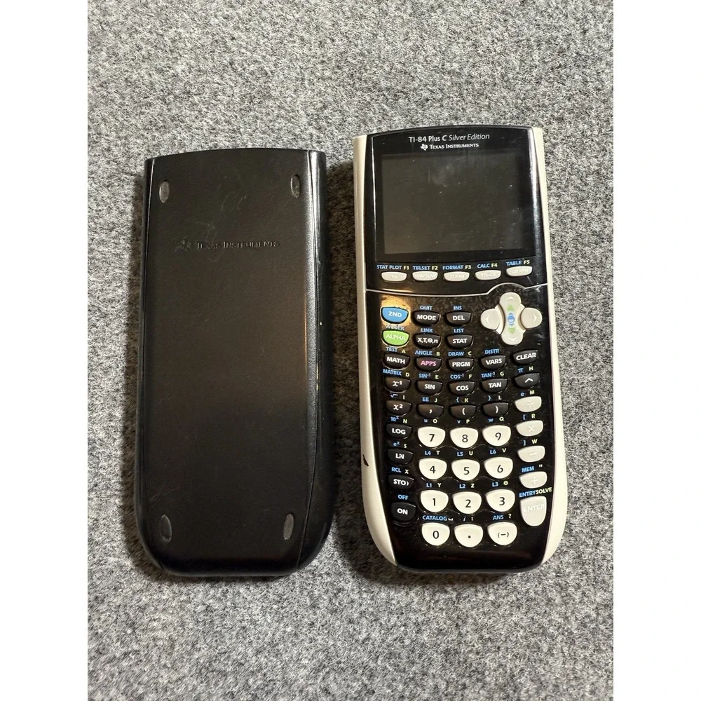 Texas‎ Instruments TI-84 Plus C Silver Edition Graphing Calculator No Power Cord