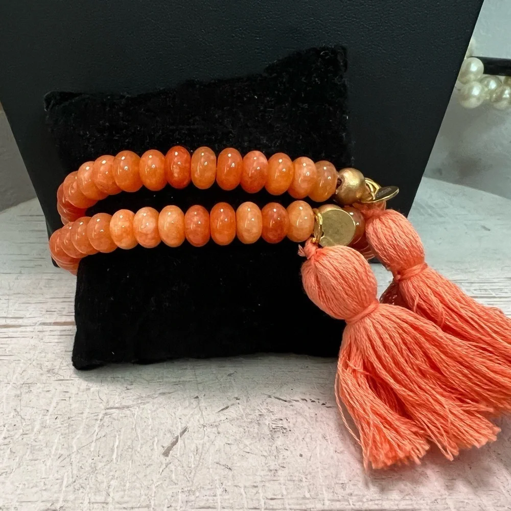 The Tiny Tassel Bracelets Set of 2 D13