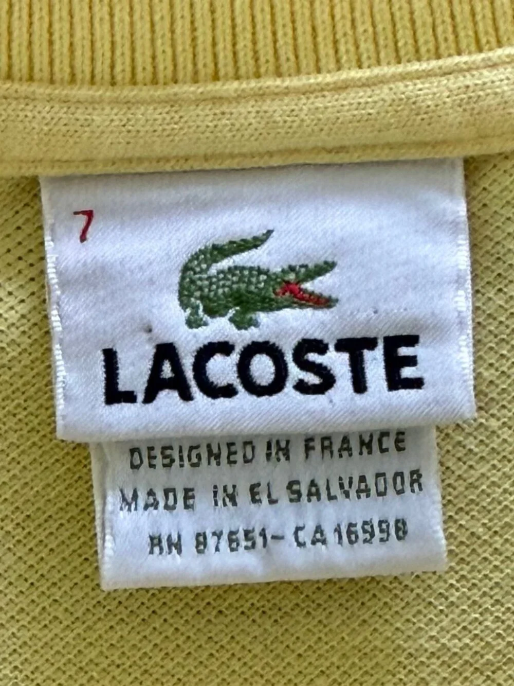 Lacoste size xl