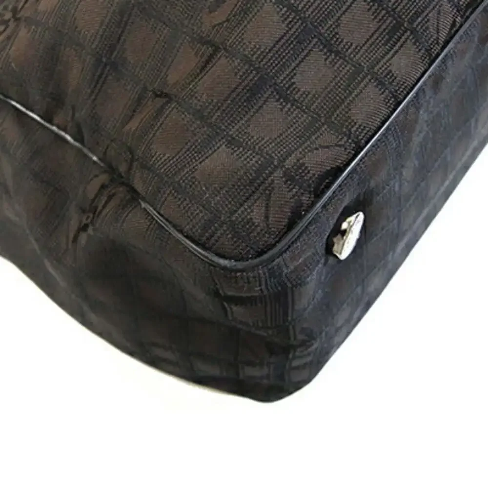 CHANEL brown leather