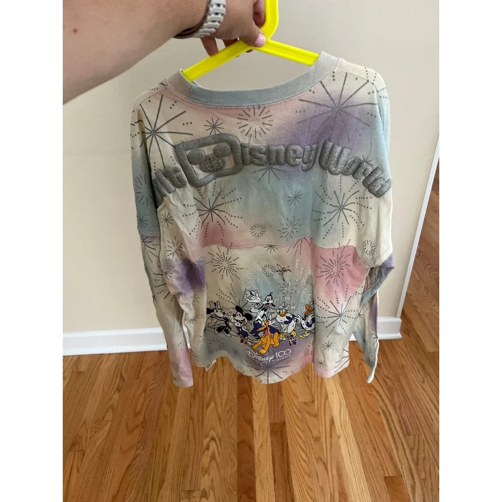 Disneyland Spirit Jersey Size kids XL Pastel Characters Mickey‎ Mouse 100 Years