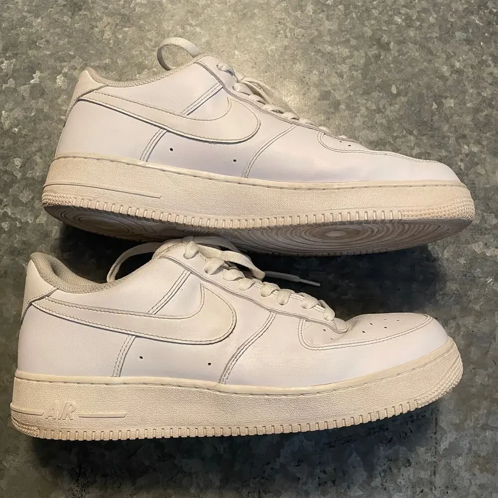 Nike AF-1 Air Force 1 '07 Low White Sneakers Shoes Mens 13 CW2288-111  Casual
