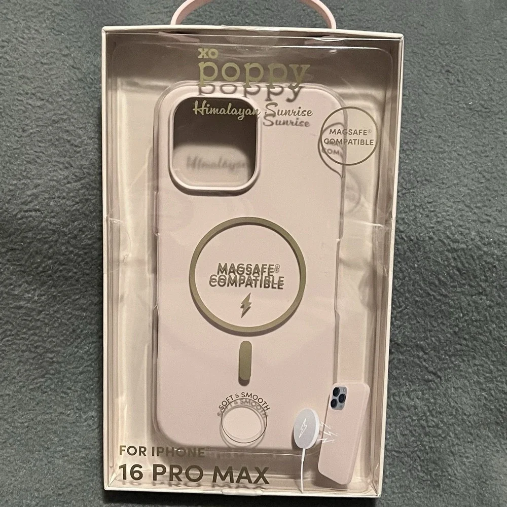 XO Poppy iPhone 16 Pro Max Himalayan Sunrise Beige‎ Magsafe Cellphone Case