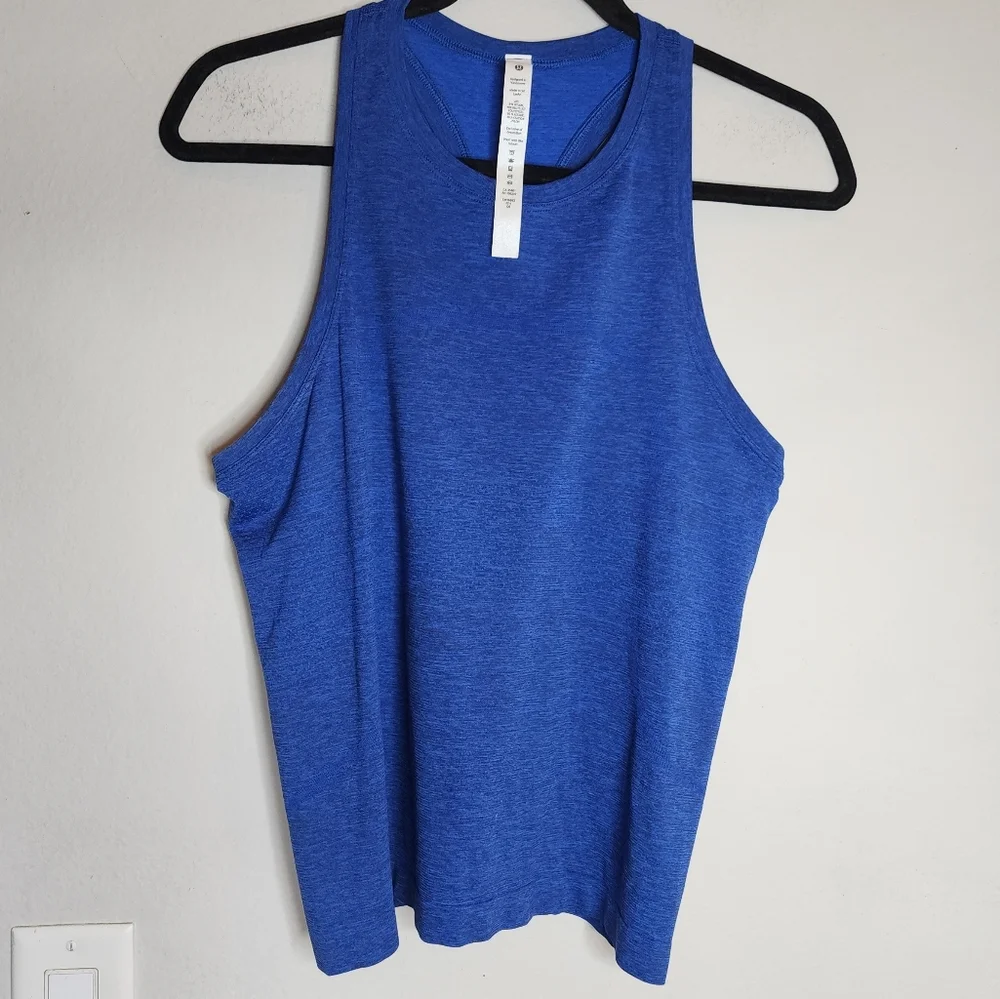 Lululemon Swiftly‎ Tech Racerback Blue Tank Size 8