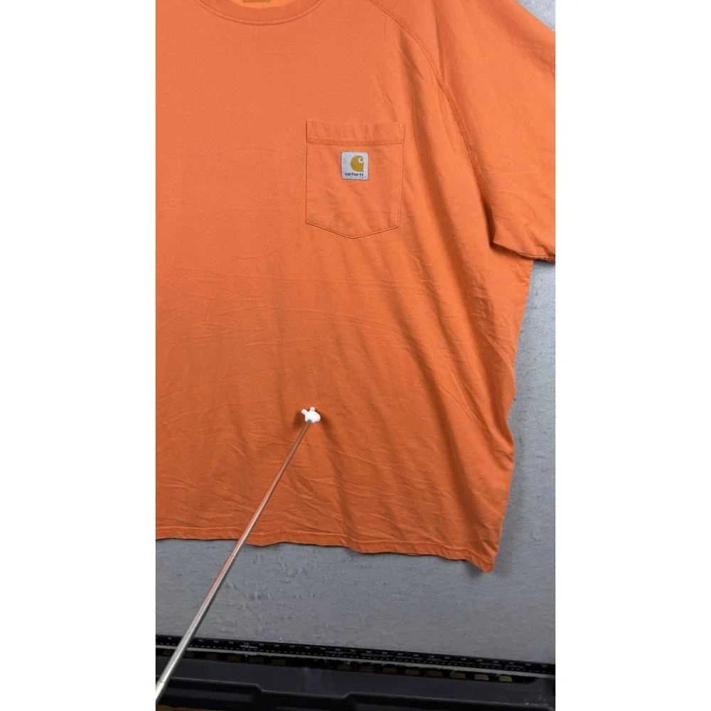 Carhartt Shirt Mens‎ 3XL Orange Pocket Workwear Short Sleeve Heavyweight