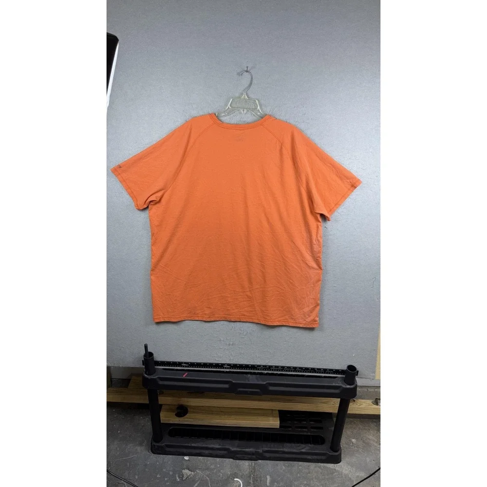 Carhartt Shirt Mens‎ 3XL Orange Pocket Workwear Short Sleeve Heavyweight