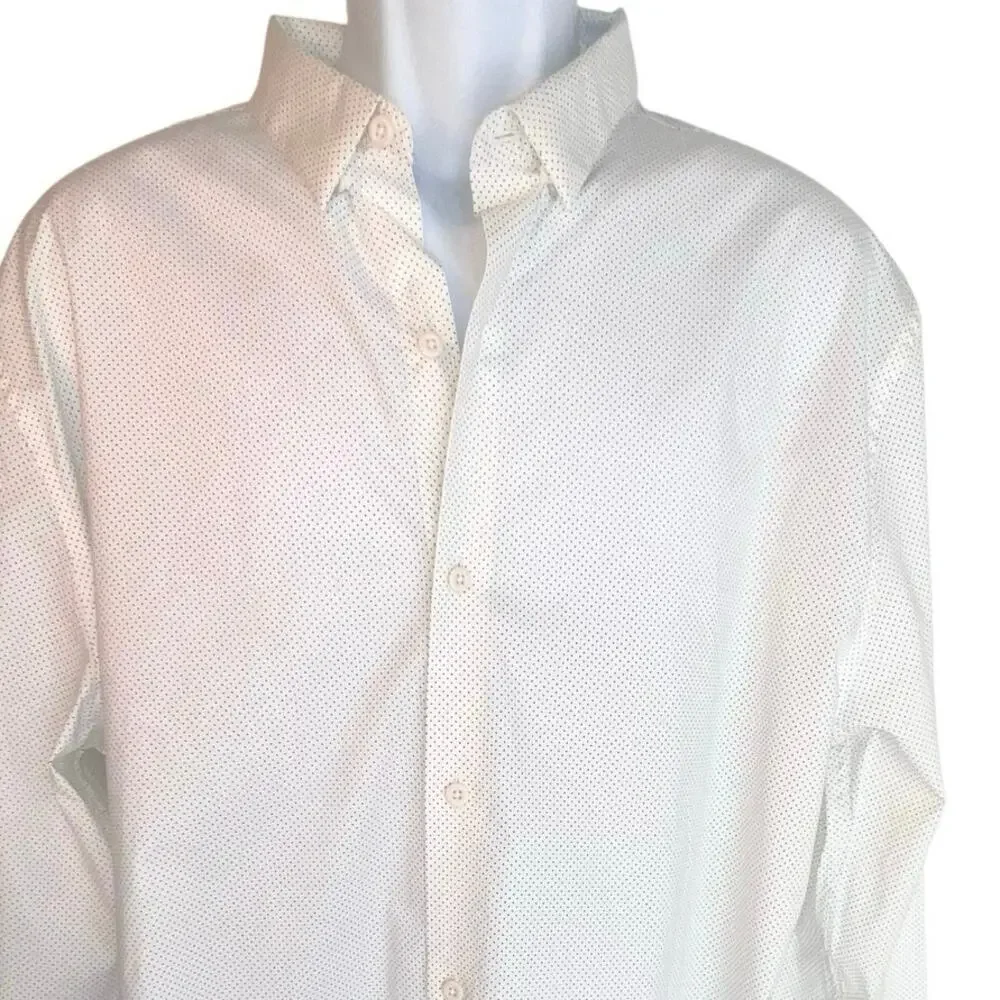 Artefact men’s XL‎ microdot stretch long sleeve button front dress casual shirt￼